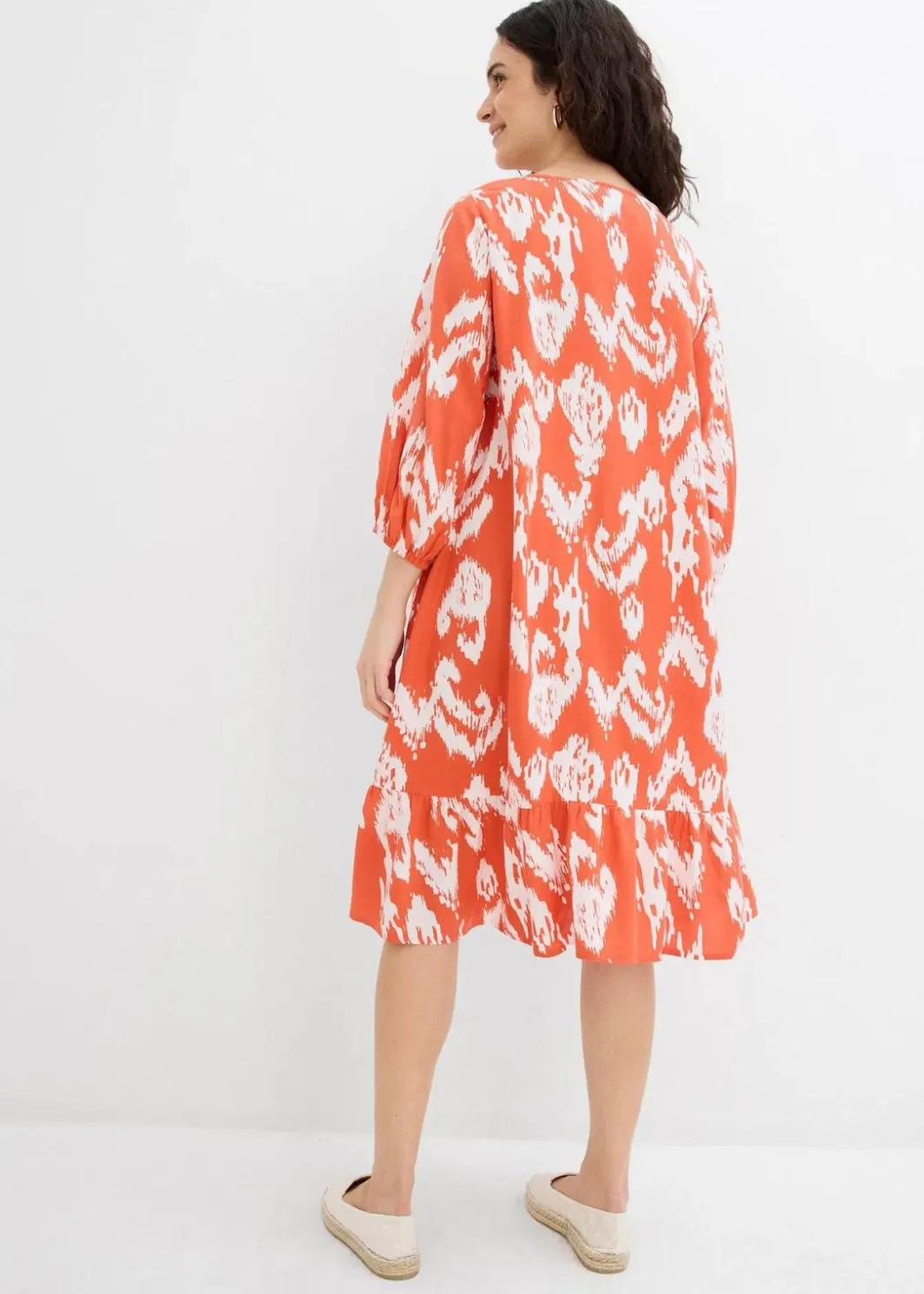 Damen bonprix Kleider|Zweiteiler & Sets|Tunika-Kleid aus reiner Viskose
