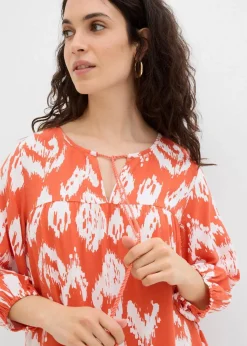Damen bonprix Kleider|Zweiteiler & Sets|Tunika-Kleid aus reiner Viskose