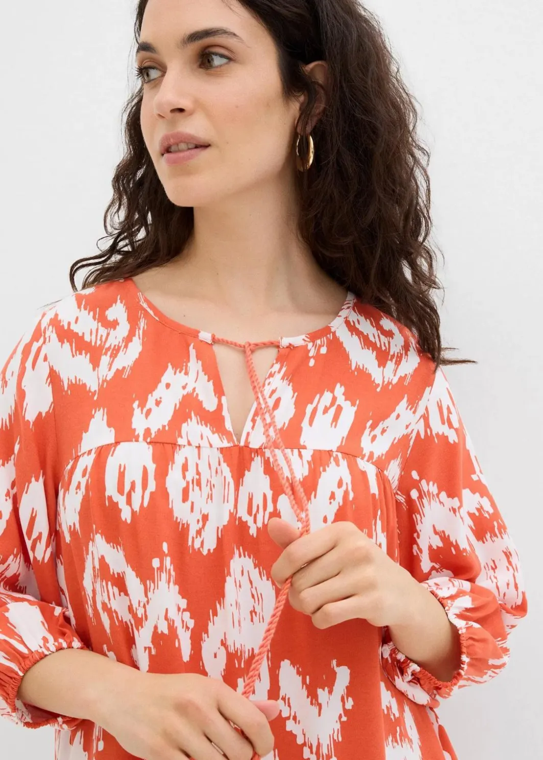 Damen bonprix Kleider|Zweiteiler & Sets|Tunika-Kleid aus reiner Viskose