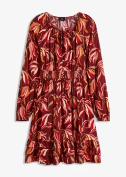 Damen bonprix Bekleidung·Pullover & Strickjacken|Kleider|Tunika-Kleid aus reiner Viskose