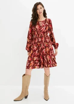 Damen bonprix Bekleidung·Pullover & Strickjacken|Kleider|Tunika-Kleid aus reiner Viskose