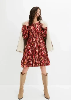 Damen bonprix Bekleidung·Pullover & Strickjacken|Kleider|Tunika-Kleid aus reiner Viskose