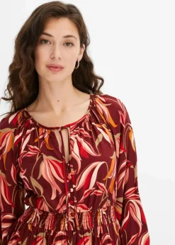 Damen bonprix Bekleidung·Pullover & Strickjacken|Kleider|Tunika-Kleid aus reiner Viskose