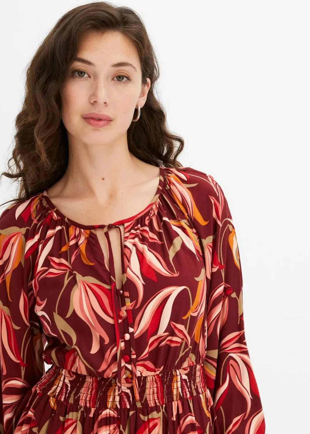 Damen bonprix Bekleidung·Pullover & Strickjacken|Kleider|Tunika-Kleid aus reiner Viskose