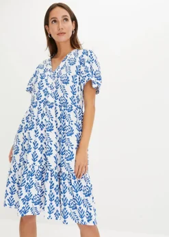 Damen bonprix Bekleidung·Pullover & Strickjacken|Kleider|Tunika-Kleid aus reiner Viskose