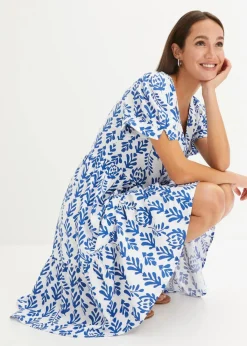Damen bonprix Bekleidung·Pullover & Strickjacken|Kleider|Tunika-Kleid aus reiner Viskose