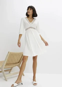 Tunika-Kleid aus softem Viskose-Mix Damen Nachhaltigere Materialien|Kleider