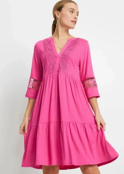 Damen bonprix Nachhaltigere Materialien|Kleider|Tunika-Kleid aus softer Viskose