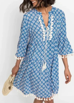 Online Tunika-Kleid aus softer Viskose Damen Bekleidung·Pullover & Strickjacken|Kleider
