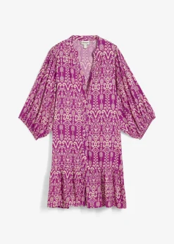 New Tunika-Kleid aus softer Viskose Damen Kleider|Bekleidung·Pullover & Strickjacken