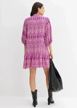New Tunika-Kleid aus softer Viskose Damen Kleider|Bekleidung·Pullover & Strickjacken