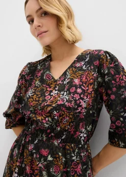 Damen bonprix Bekleidung·Pullover & Strickjacken|Kleider|Tunika-Kleid aus softer Viskose