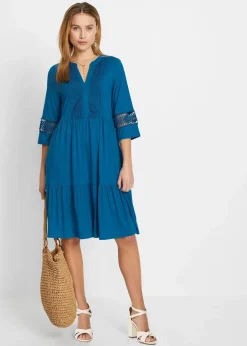 Clearance Tunika-Kleid aus softer Viskose Damen Nachhaltigere Materialien|Kleider