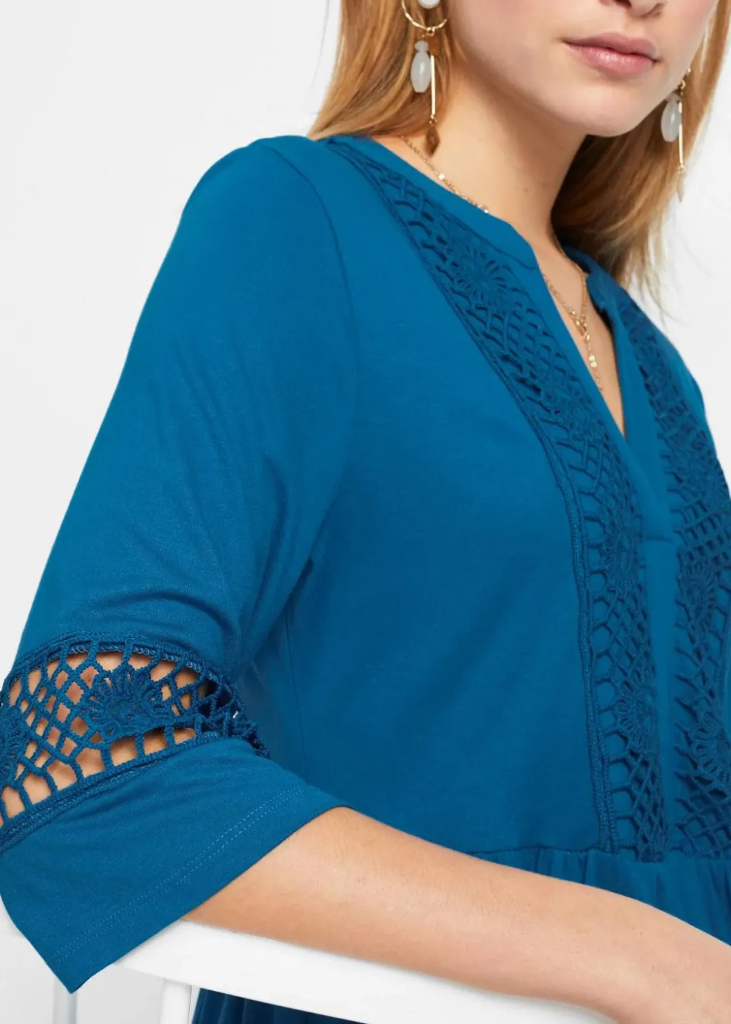 Clearance Tunika-Kleid aus softer Viskose Damen Nachhaltigere Materialien|Kleider