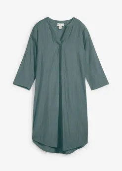 Damen bonprix Bekleidung·Pullover & Strickjacken|Tunika-Kleid aus Viskose-Mix mit Struktur Effekt