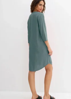 Damen bonprix Bekleidung·Pullover & Strickjacken|Tunika-Kleid aus Viskose-Mix mit Struktur Effekt