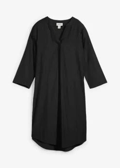 Damen bonprix Bekleidung·Pullover & Strickjacken|Tunika-Kleid aus Viskose-Mix mit Struktur Effekt