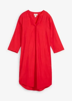 Sale Tunika-Kleid aus Viskose-Mix mit Struktur Effekt Damen Bekleidung·Pullover & Strickjacken