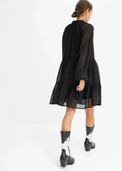 Tunika-Kleid mit Glitzereffekt Damen Bekleidung·Pullover & Strickjacken|Kleider