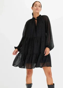 Tunika-Kleid mit Glitzereffekt Damen Bekleidung·Pullover & Strickjacken|Kleider