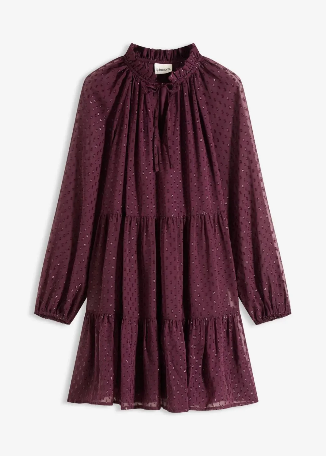 Hot Tunika-Kleid mit Glitzereffekt Damen Kleider|Bekleidung·Pullover & Strickjacken