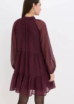 Hot Tunika-Kleid mit Glitzereffekt Damen Kleider|Bekleidung·Pullover & Strickjacken