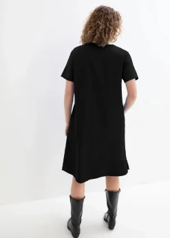 Sale Tunika-Kleid mit Taschen aus Leinen-Baumwoll-Mix Damen Kleider|Bekleidung·Pullover & Strickjacken