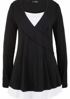 Damen bonprix Shirts & Tops|Nachhaltigere Materialien|Tunika-Shirt aus Baumwoll-Viskose-Mix