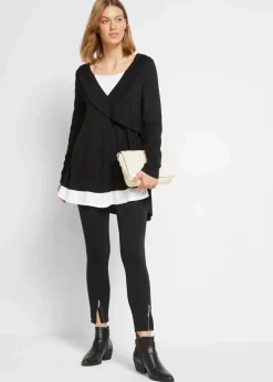 Damen bonprix Shirts & Tops|Nachhaltigere Materialien|Tunika-Shirt aus Baumwoll-Viskose-Mix