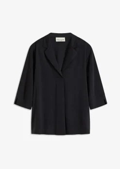 Hot Tunika-Shirt aus fließendem Viskose-Piqué Damen Shirts & Tops