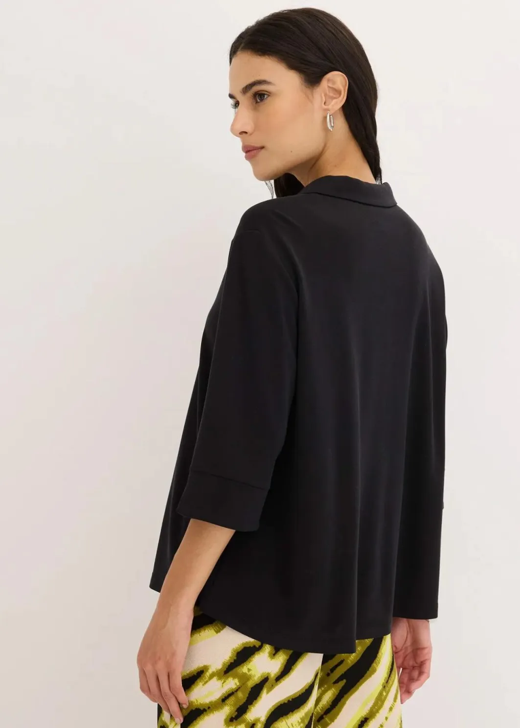 Hot Tunika-Shirt aus fließendem Viskose-Piqué Damen Shirts & Tops