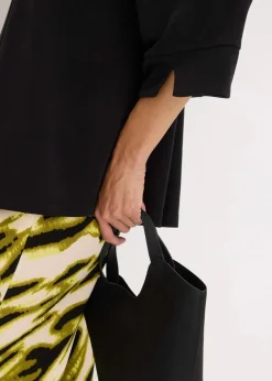 Hot Tunika-Shirt aus fließendem Viskose-Piqué Damen Shirts & Tops