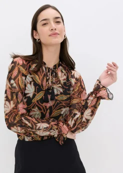 Outlet Tunika-Shirt aus softem Mesh Damen Shirts & Tops
