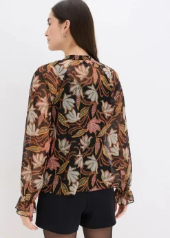 Outlet Tunika-Shirt aus softem Mesh Damen Shirts & Tops