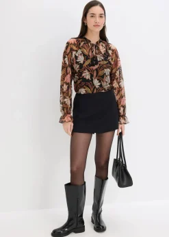 Outlet Tunika-Shirt aus softem Mesh Damen Shirts & Tops