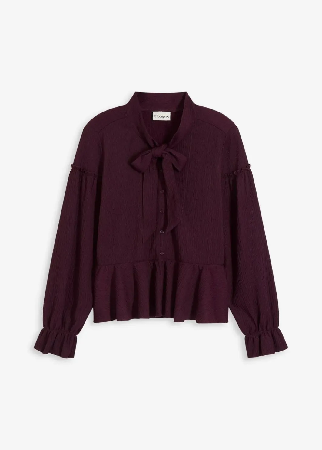 Damen bonprix Shirts & Tops|Nachhaltigere Materialien|Tunika-Shirt aus strukturiertem Jersey