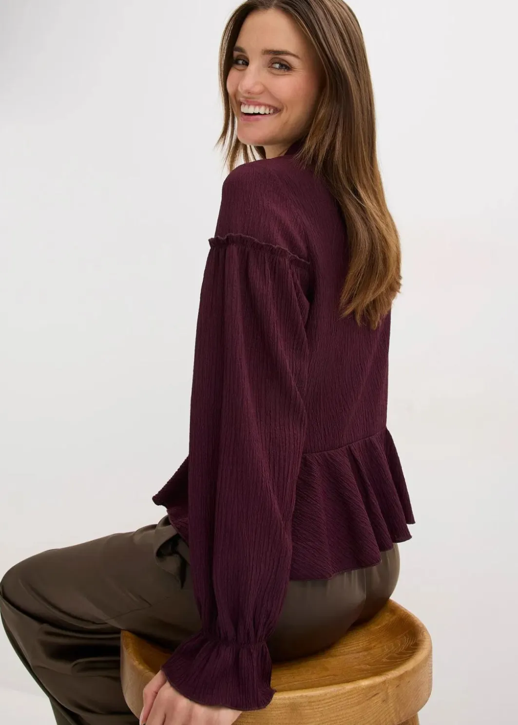 Damen bonprix Shirts & Tops|Nachhaltigere Materialien|Tunika-Shirt aus strukturiertem Jersey