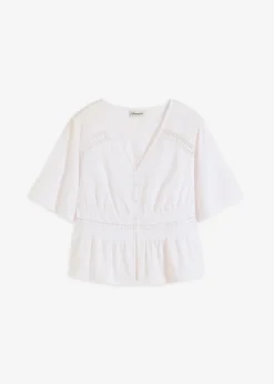 Damen bonprix Shirts & Tops|Tunika-Shirt mit Spitze