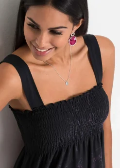 Damen bonprix Shirts & Tops|Nachhaltigere Materialien|Tunikatop aus Viskose-Mix