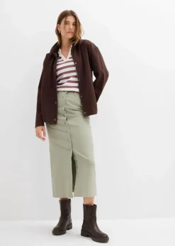 Damen bonprix Bekleidung·Sportbekleidung|Röcke|Twill Midirock