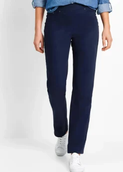 Damen bonprix Hosen|Bekleidung·Kleider|Twill Treggings aus elastischem Baumwoll-Mix