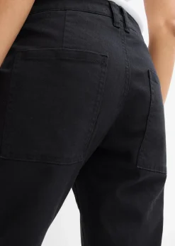 Damen bonprix Bekleidung·Kleider|Hosen|Twillhose aus elastischem Baumwoll-Mix