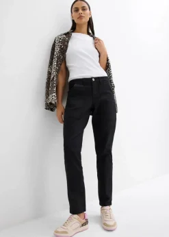 Damen bonprix Bekleidung·Kleider|Hosen|Twillhose aus elastischem Baumwoll-Mix