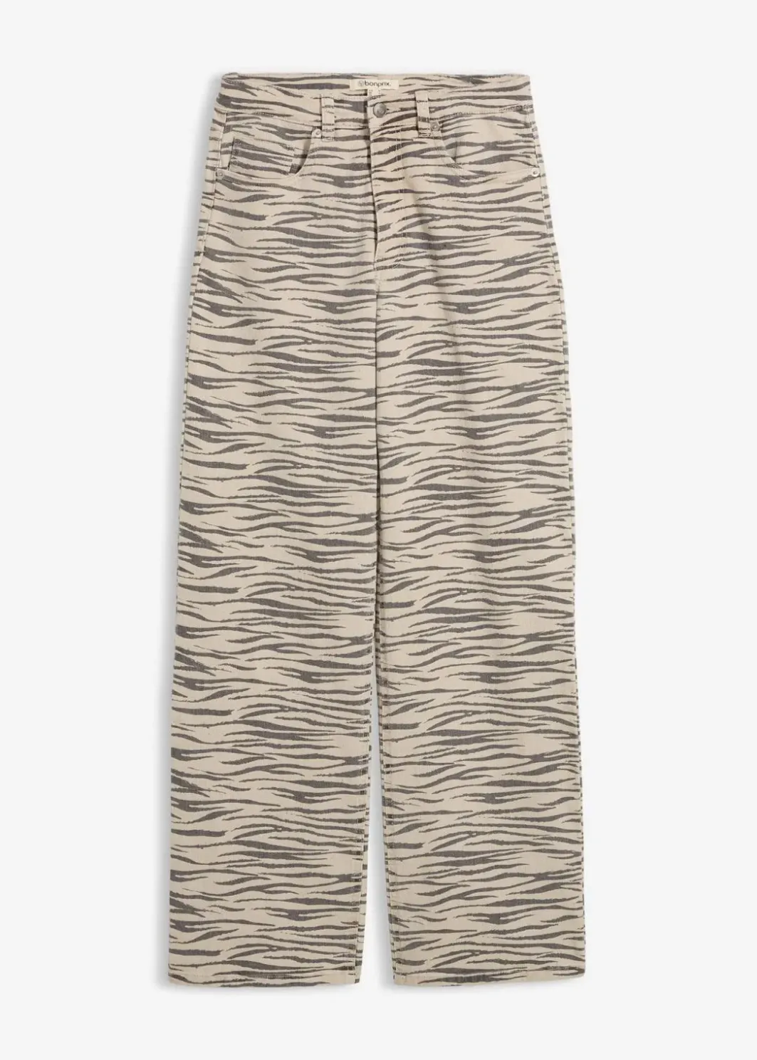 Damen bonprix Hosen|Twillhose aus elastischem Baumwoll-Mix