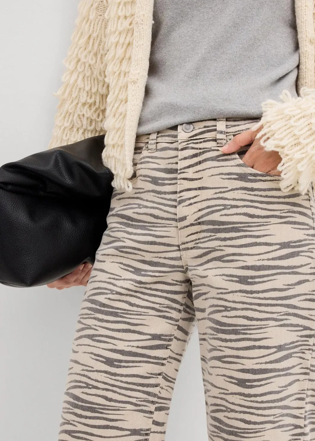 Damen bonprix Hosen|Twillhose aus elastischem Baumwoll-Mix