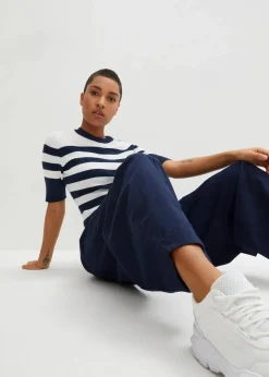 Twillhose aus elastischem Baumwoll-Mix Damen Bekleidung·Kleider|Hosen