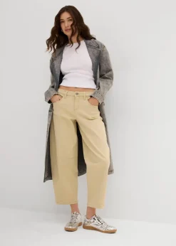 Twillhose aus elastischem Baumwoll-Mix Damen Bekleidung·Kleider|Hosen