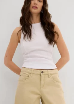 Twillhose aus elastischem Baumwoll-Mix Damen Bekleidung·Kleider|Hosen