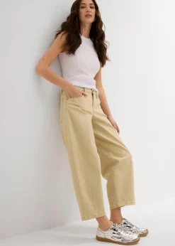 Twillhose aus elastischem Baumwoll-Mix Damen Bekleidung·Kleider|Hosen