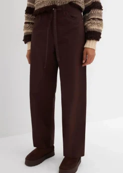 Outlet Twillhose aus reiner Baumwolle Damen Hosen|Bekleidung·Kleider
